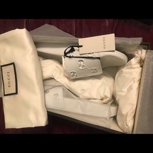 NWT Rare white Gucci slides (women’s) size 8